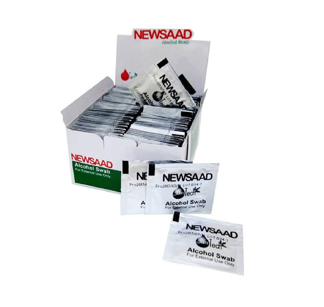 پد الکل نیوساد بسته 100 عددی